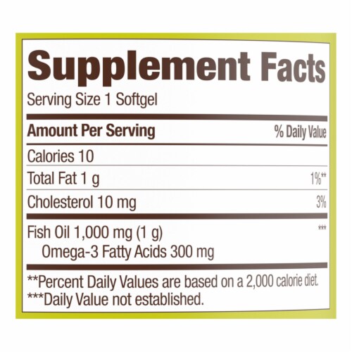 Kroger® Fish Oil Softgels 1000mg Perspective: right