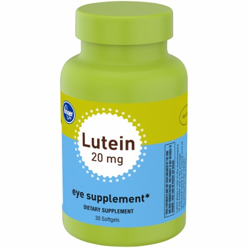 Kroger® Lutein Eye Supplement Softgels 20mg Perspective: right