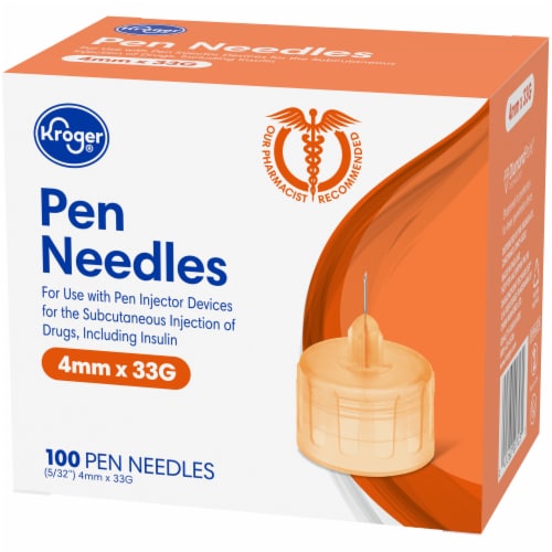 Kroger® 4mm x 33G Pen Needles Perspective: right