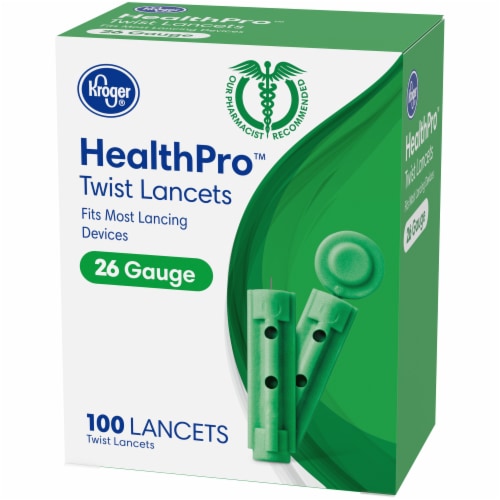 Kroger® HealthPro™ 26 Gauge Twist Lancets Perspective: right