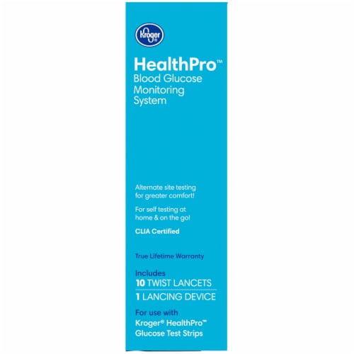 Kroger® HealthPro Blood Glucose No Coding Monitoring System Perspective: right