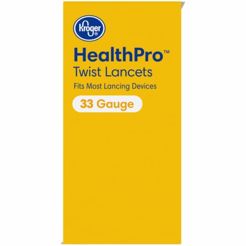 Kroger® HealthPro 33 Gauge Twist Lancets Perspective: right