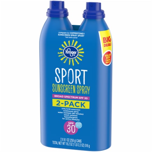 Kroger® Sport Sunscreen Spray SPF 30 Twin Pack Perspective: right