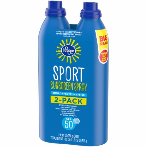 Kroger® Sunscreen Spray SPF 50 Twin Pack Perspective: right