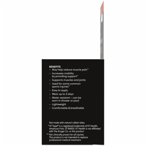 Kroger® Kinesiology Tape Tan Pre-Cut Strips Perspective: right