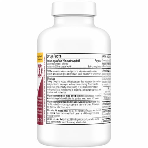 Kroger® Bulk-Forming Fiber Laxative Caplets Perspective: right