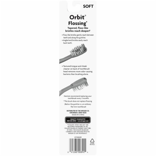 Kroger® Orbit Soft Flossing Toothbrushes Perspective: right
