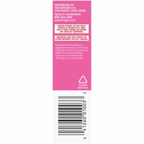 Kroger® Stomach Relief Chewable Tablets Perspective: right