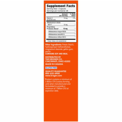 Kroger® 24/7 Digestive Support Probiotic Supplement Capsules Perspective: right