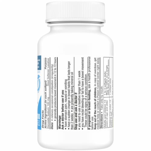 Kroger® Stool Softener Softgels 100mg Perspective: right