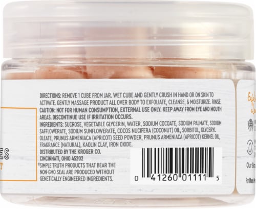 Simple Truth® Beauty Crate Peach & Apricot Exfoliating Sugar Cubes Perspective: right
