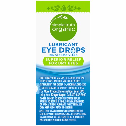 Simple Truth Organic™ Lubricant Eye Drops Single Use Vials Perspective: right