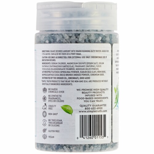 Simple Truth® Sea Salt Seaweed & Kelp Restorative Bath Salts Perspective: right