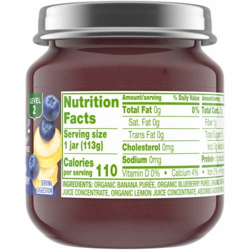 Simple Truth Organic® Banana and Blueberry Stage 1 Baby Food Puree Perspective: right