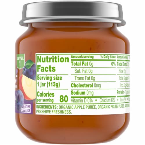 Simple Truth Organic® Apple and Prune Stage 1 Baby Food Puree Perspective: right