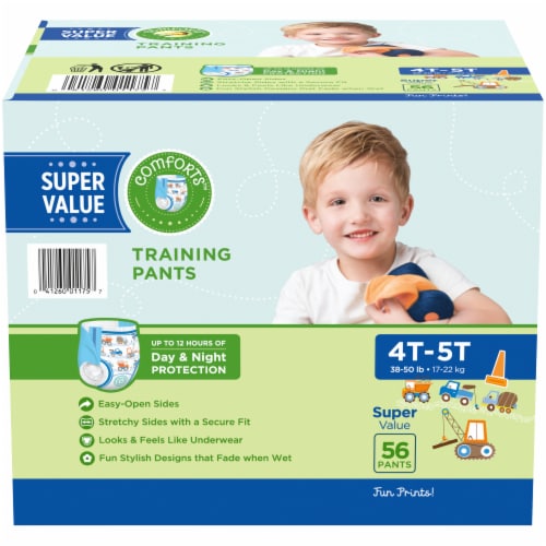 Comforts™ Day or Night Training Pants Boys 4T-5T (37+ lbs) Perspective: right