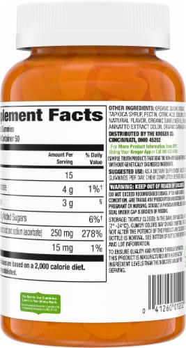 Simple Truth® Vitamin C Gummies Orange 250mg Perspective: right