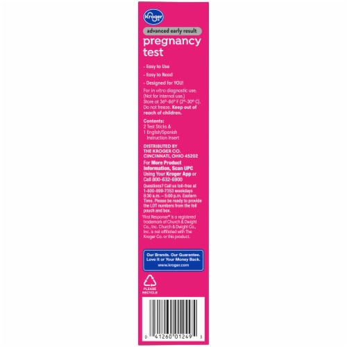 Kroger® Advanced Early Result Pregnancy Test Perspective: right