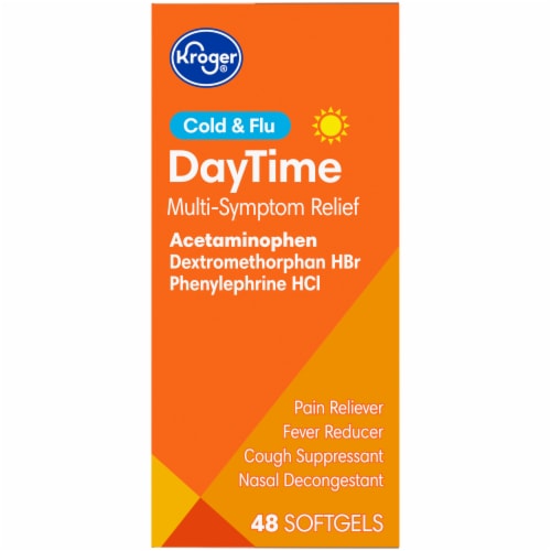 Kroger® Non-Drowsy DayTime Cold & Flu Softgels Perspective: right