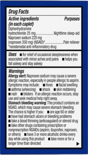 Kroger® Naproxen Sodium PM Caplets Perspective: right