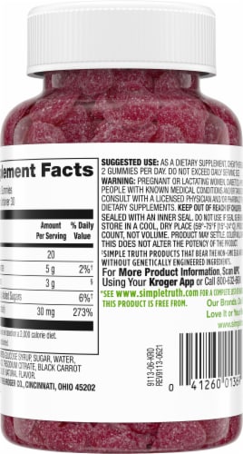 Simple Truth® Zinc 30 mg Gummies Perspective: right