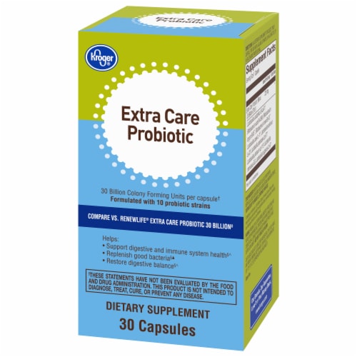 Kroger® Extra Care Probiotic Capsules Perspective: right