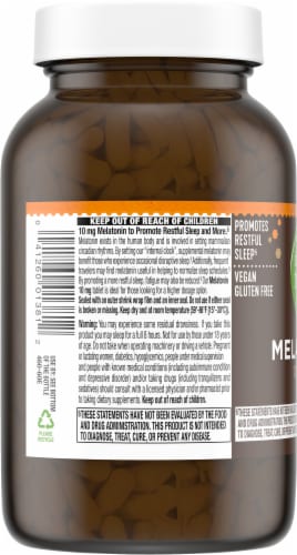 Simple Truth® 10 mg Melatonin Tablets Perspective: right