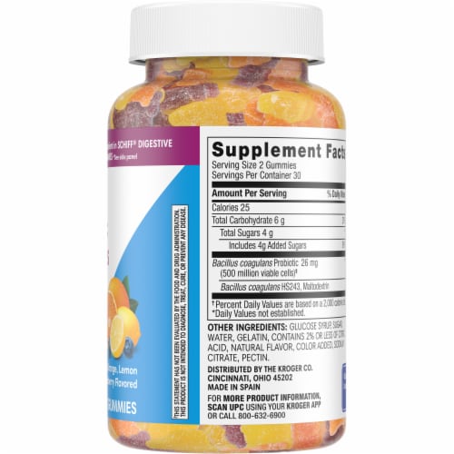 Kroger® Probiotic Gummies Perspective: right