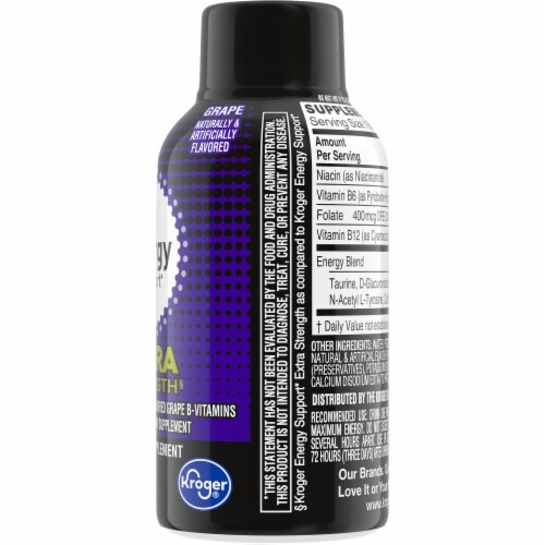 Kroger® Energy Extra Strength Grape Perspective: right