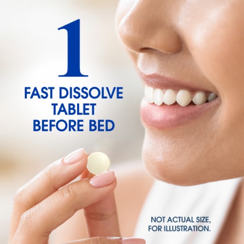 Kroger® Melatonin Fast Dissolve Tablets 10mg Perspective: right