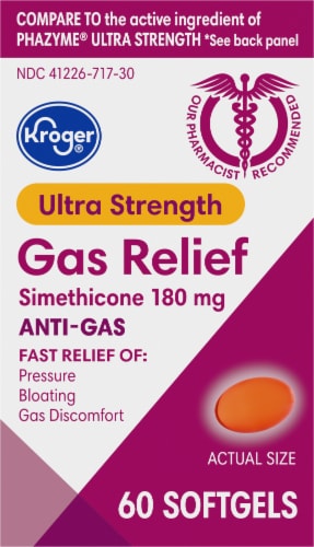 Kroger® Ultra Strength Gas Relief Softgels Perspective: right