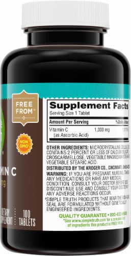 Simple Truth® Vitamin C Dietary Supplement Perspective: right