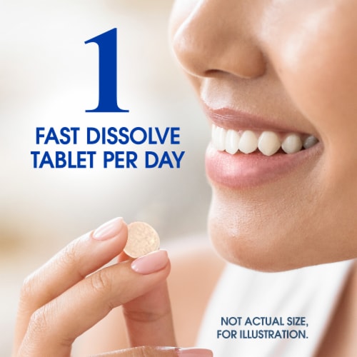 Kroger® Vitamin B12 Fast Dissolve Tablets Berry 2500mcg Perspective: right