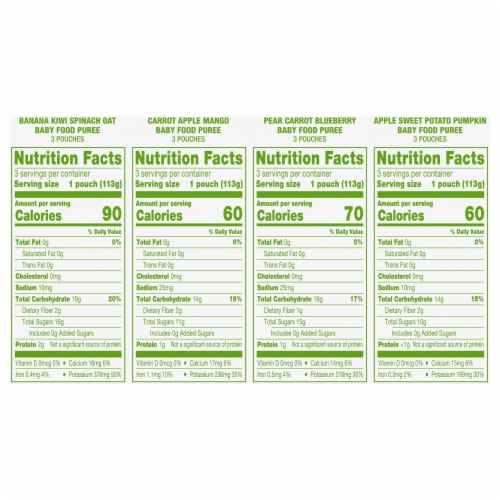 Simple Truth Organic® Stage 2 Baby Food Pouch Variety Pack BIG DEAL! Perspective: right