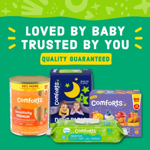 Comforts™ Day or Night Baby Diapers Size 3 (16-28 lbs) Perspective: right