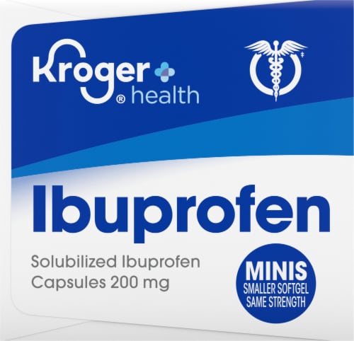 Kroger® Pain Reliever / Fever Reducer Ibuprofen Mini Softgels Perspective: right