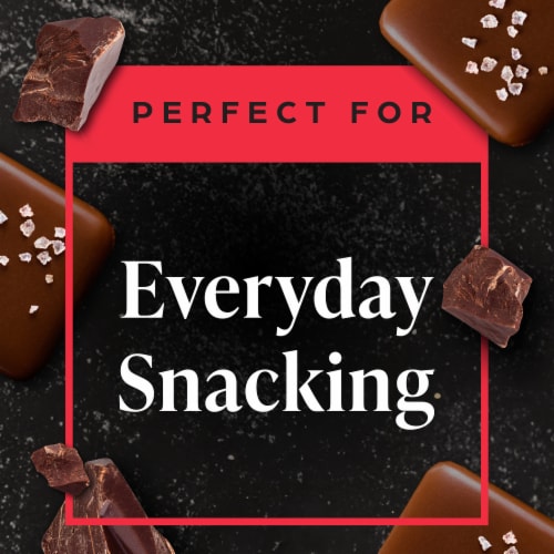 Private Selection® Dark Chocolate Sea Salt Caramels Bag Perspective: right