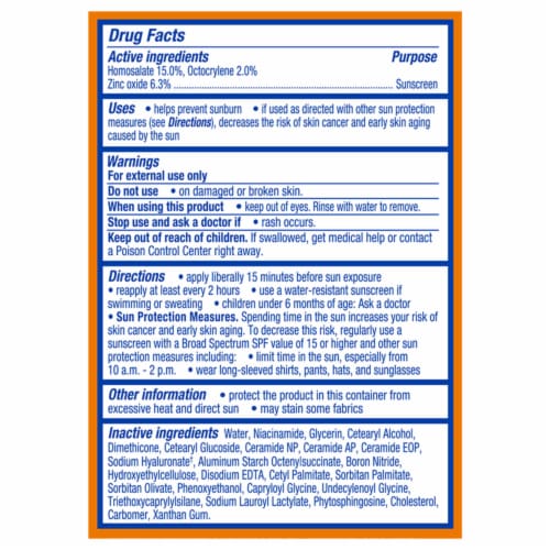 Kroger® Facial Sunscreen Broad Spectrum SPF 30 Morning Moisturizer Perspective: right