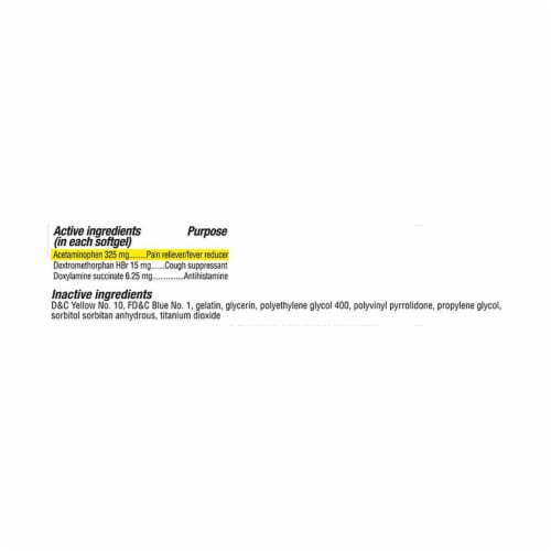 Kroger® Multi-Symptom Cold and Flu NightTime Cold Medicine Softgels Perspective: right