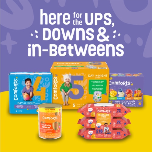 Comforts™ Banana Blackberry Stage 2 Baby Food Puree Pouch Perspective: right