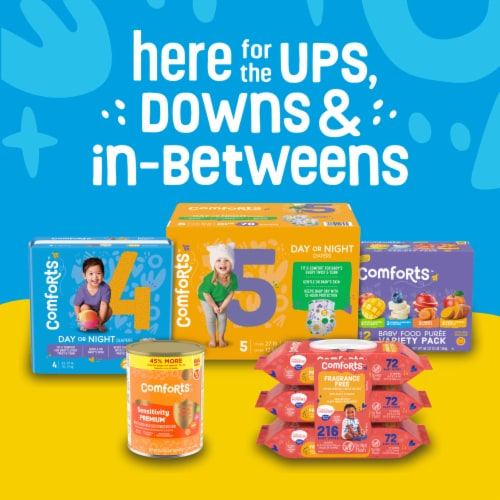 Comforts™ Banana Blueberry & Oatmeal Stage 2 Baby Food Puree Pouches Perspective: right