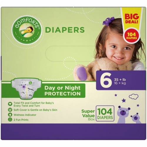 Comforts™ Day or Night Baby Diapers Size 6 Perspective: right