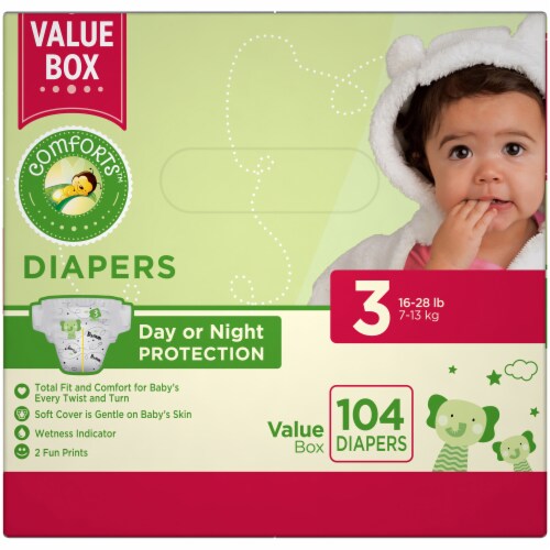 Comforts™ Day or Night Baby Diapers Size 3 Perspective: right