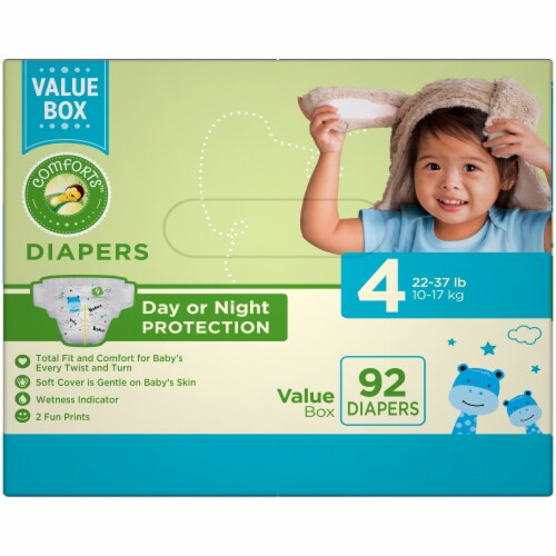 Comforts™ Day or Night Baby Diapers Size 4 Perspective: right