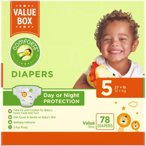 Comforts™ Day or Night Baby Diapers Size 5 Perspective: right