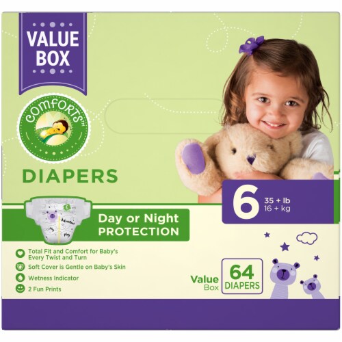 Comforts™ Day or Night Baby Diapers Size 6 Perspective: right