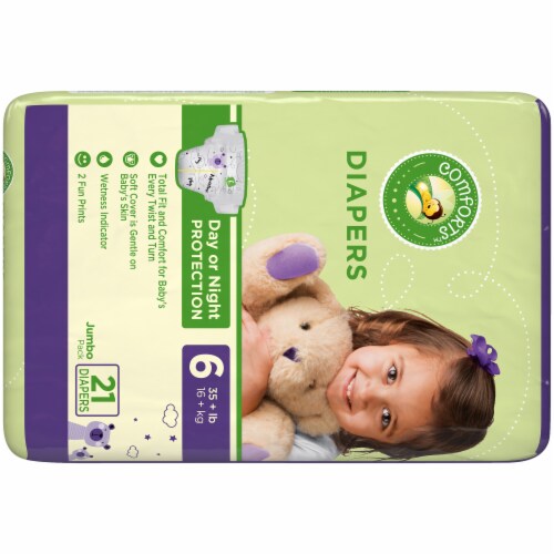 Comforts™ Day or Night Diapers Size 6 (35+ lbs) Perspective: right