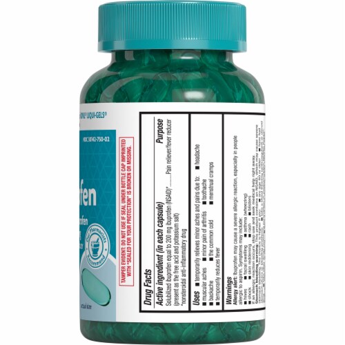 Kroger® Ibuprofen Pain Reliever 200mg Softgels Perspective: right