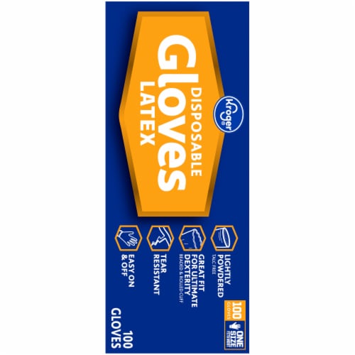Kroger® Disposable Latex Gloves Perspective: right