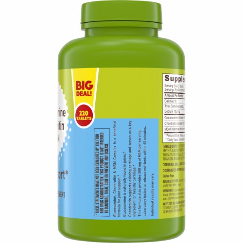 Kroger® Glucosamine Chondroitin & MSM Tablets Perspective: right